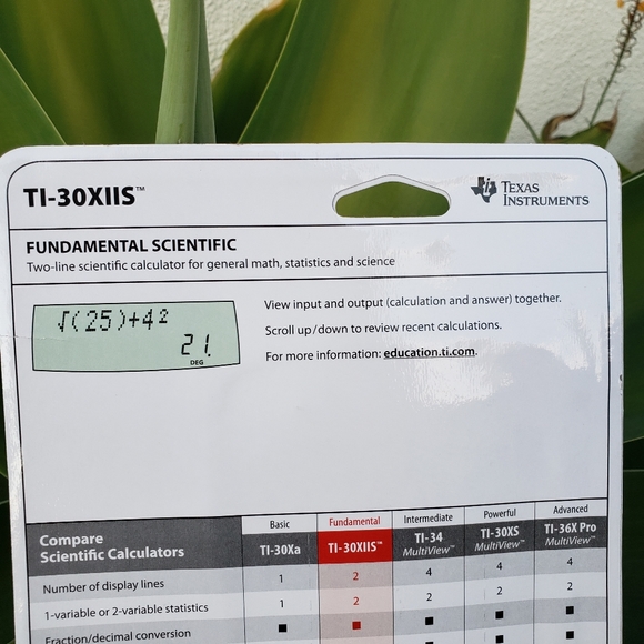 New Texas Instruments TI-30X IIS Scientific Calculator Blue solar battery power - Picture 6 of 6